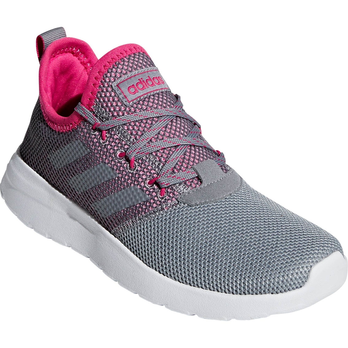 Adidas Grade School Girls Lite Racer Ribbon K Grey Shoes | Children's Athletic Shoes | Shoes The Exchange