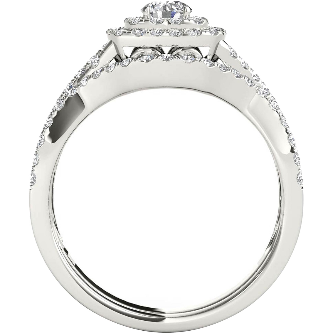 10K White Gold 7/8 CTW Diamond Bridal Set - Image 3 of 3