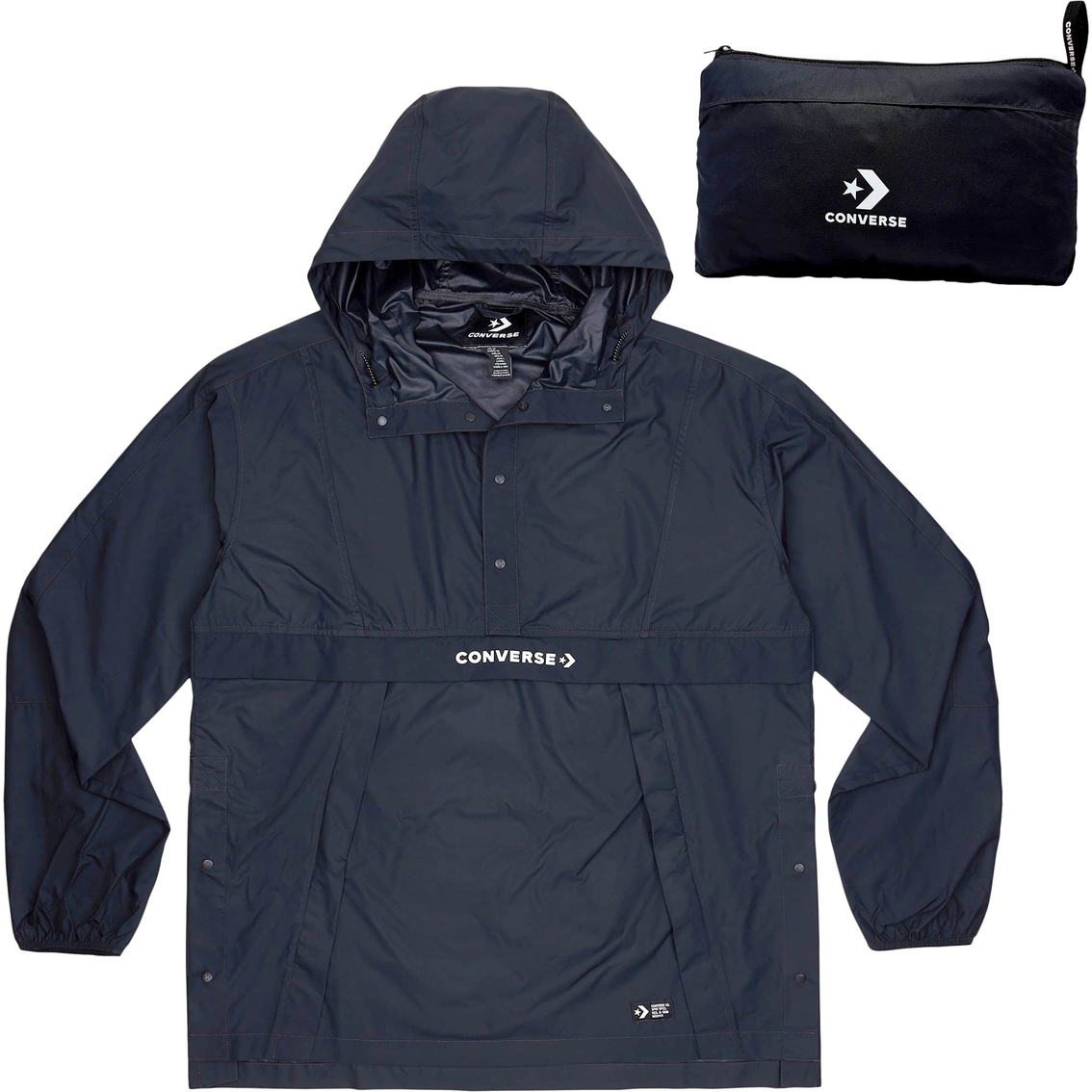 converse packable hooded anorak