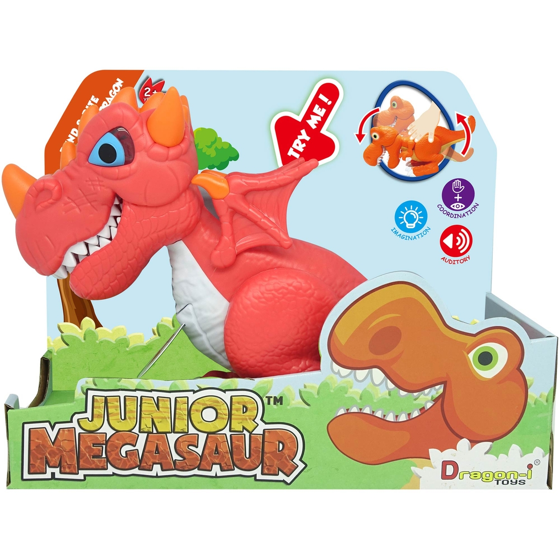 Dragon-I Junior Megasaur Bend and Bite Dino, Red - Image 2 of 3