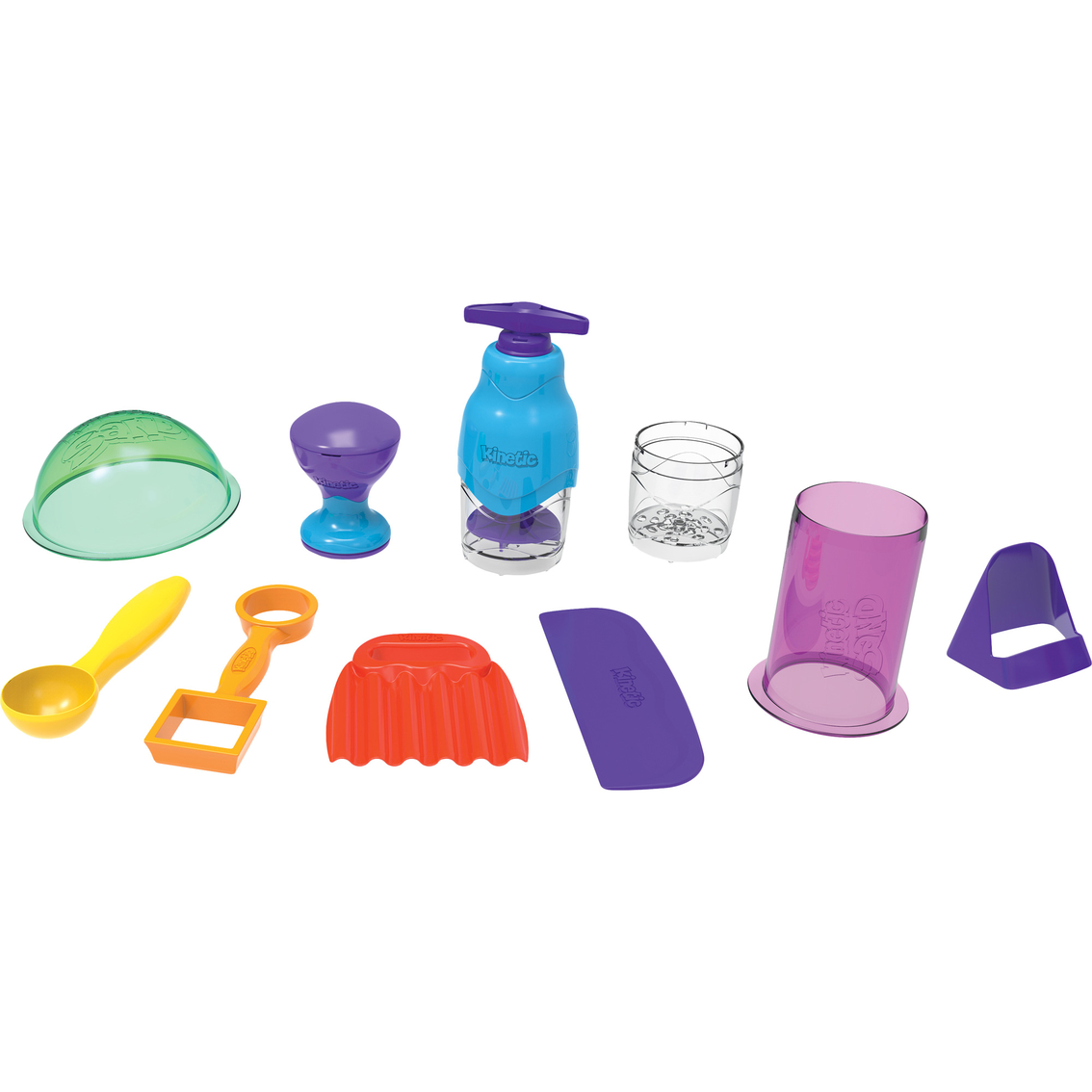 for Kids Aged 3 and Up Multi Colour Kinetic Sand 6047232 Sandisfying Set with 906 g of Sand and 10 Tools 