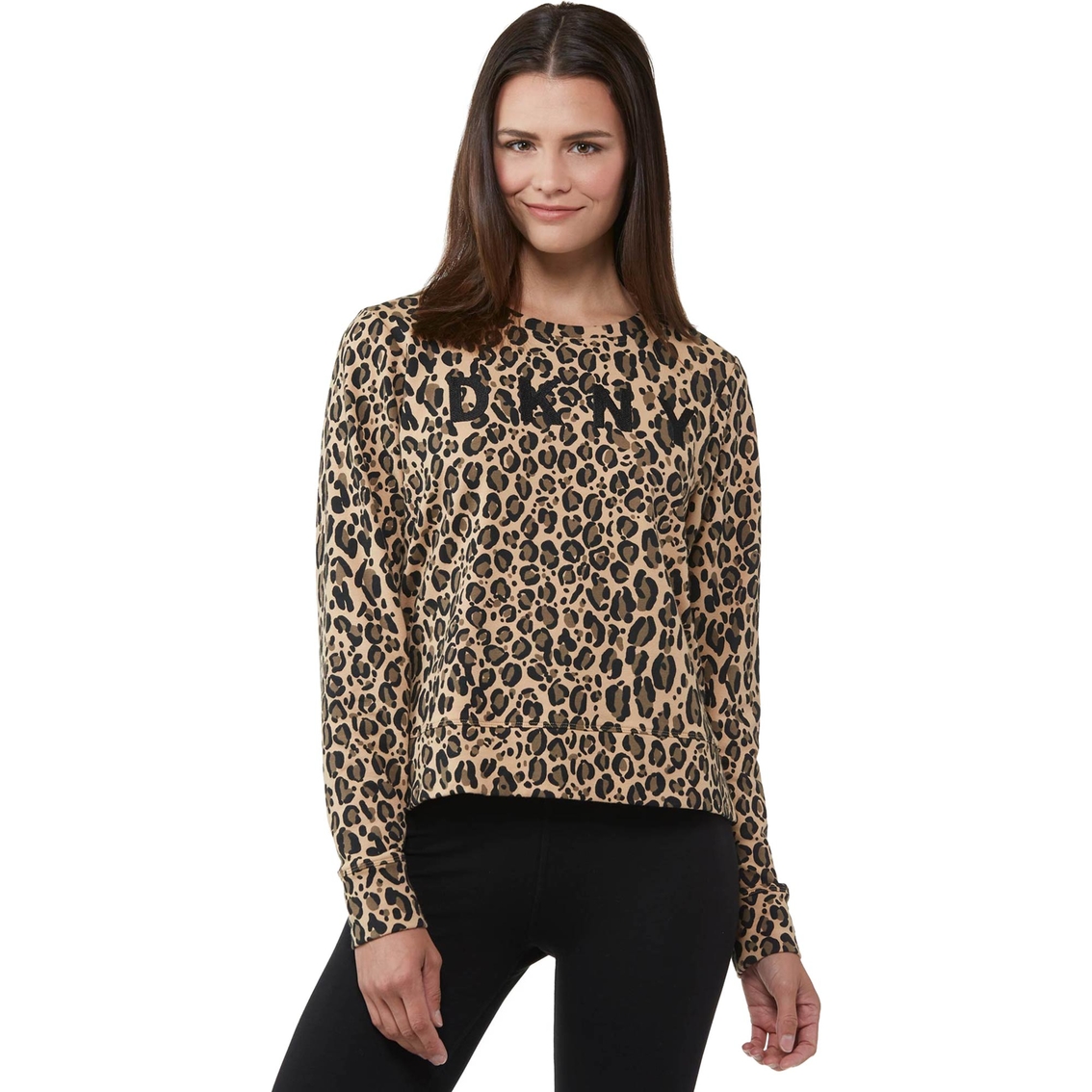 Dkny Sport Leopard Print Pullover | Sweaters | Clothing & Accessories ...