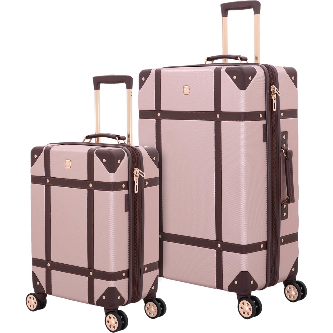 Swissgear Hardside Trunk Expandable Carry On Suitcase - 19 - Blush Peach