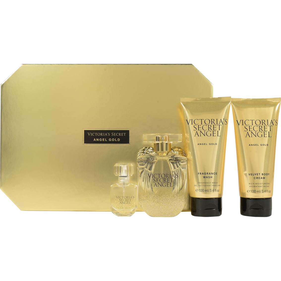 Victoria's Secret Angel Gold Medium Fragrance 4 Pc. Gift Box Set ...