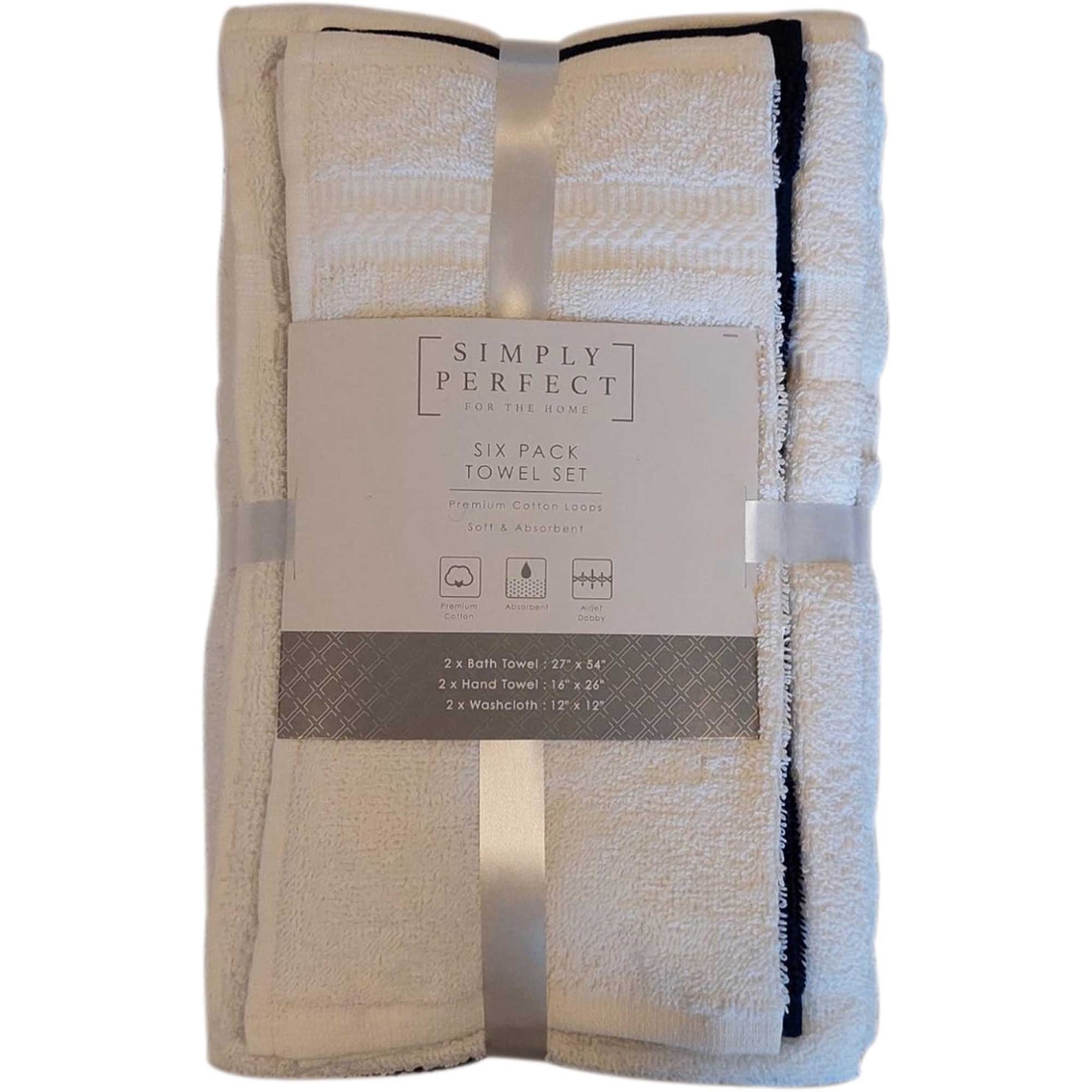 Simply Perfect 6 Piece Towel Sets - Image 2 of 2