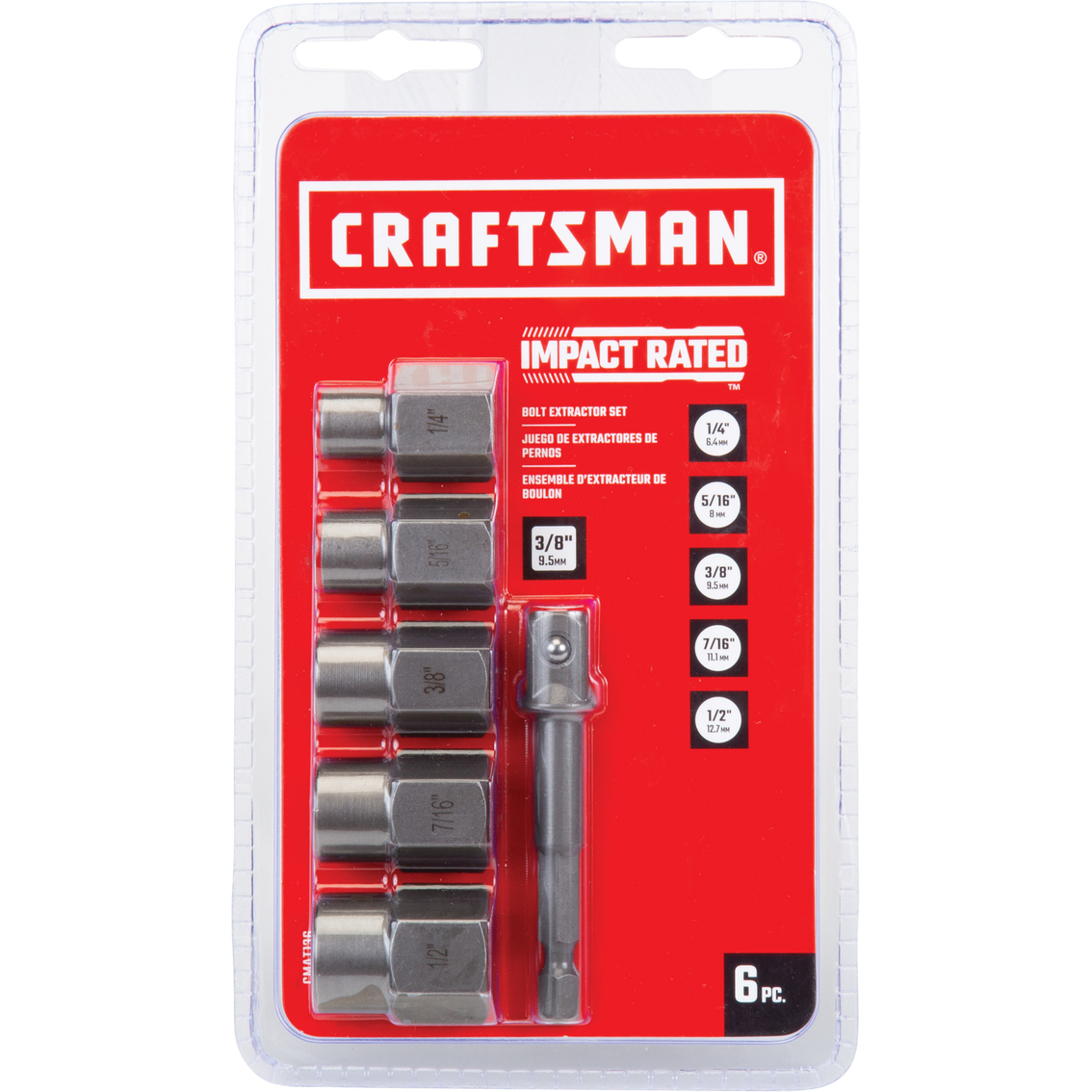 CRAFTSMAN 6 pc. IMPACT READY Bolt Extractor Set - Image 2 of 2