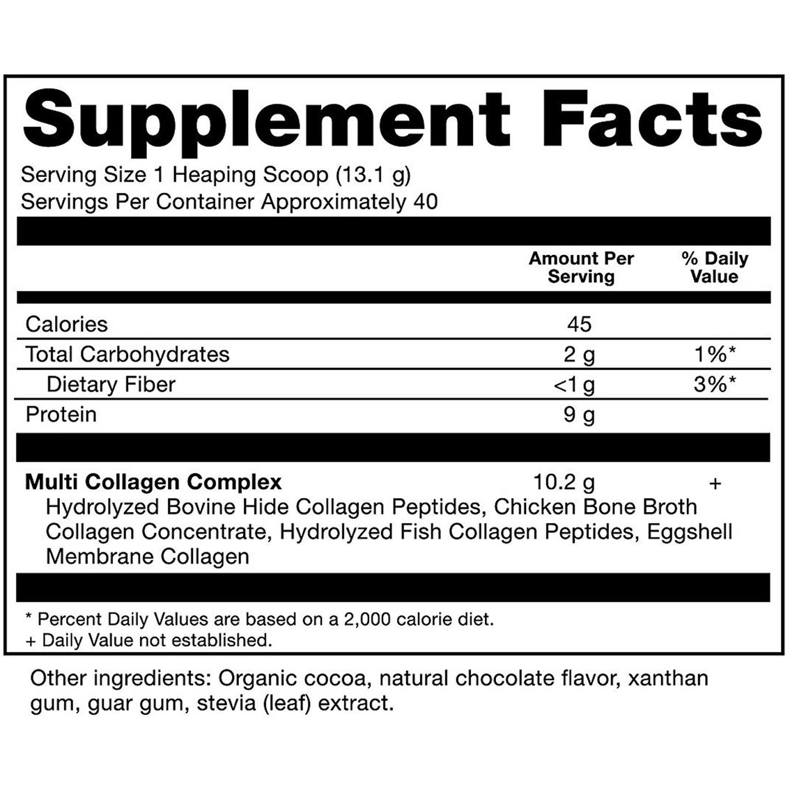 Ancient Nutrition Multi Collagen Protein Chocolate 525g - Image 2 of 2