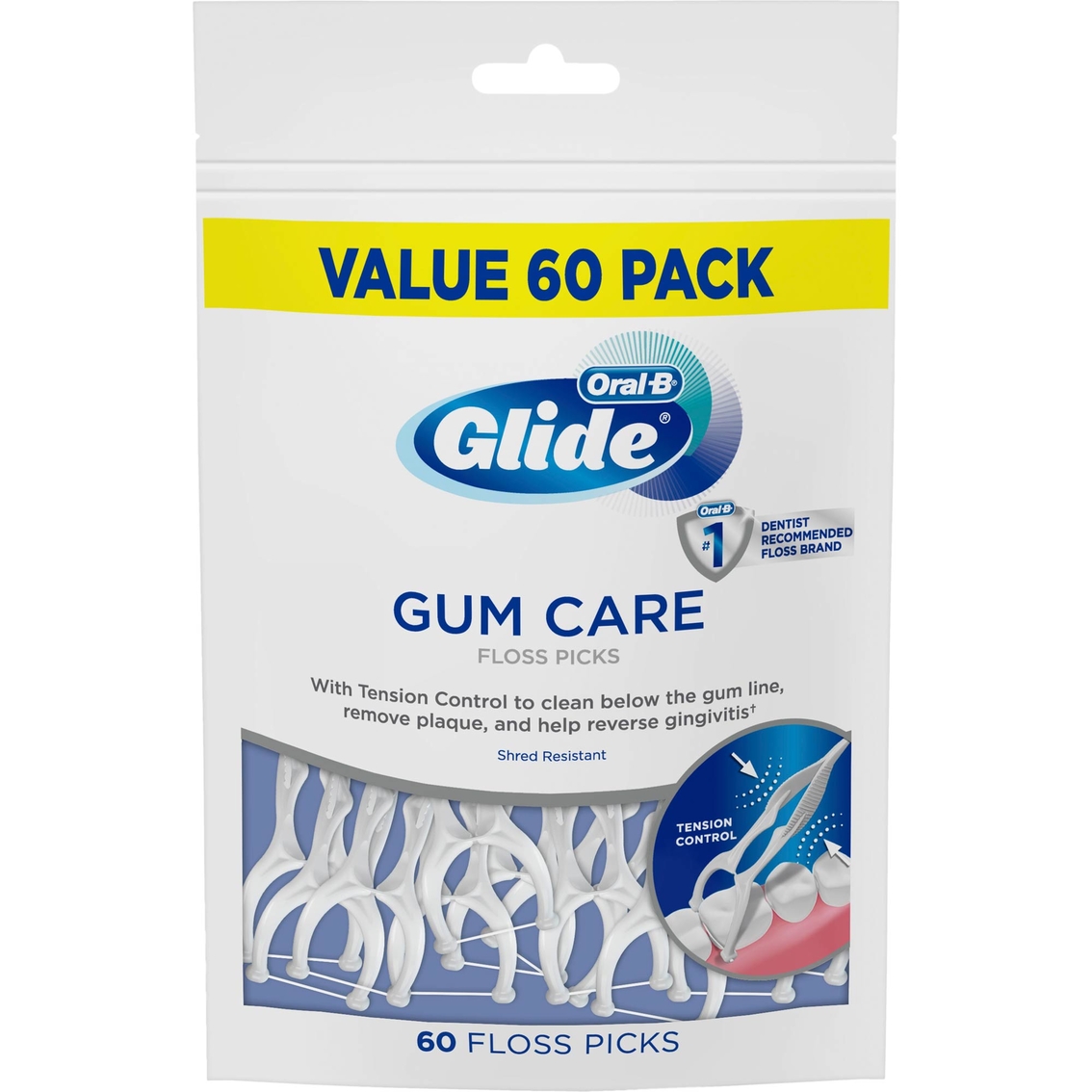 Oral-b Glide Gum Care Floss Picks 60 Ct. | Floss & Flossers | Beauty Health | Shop The Exchange