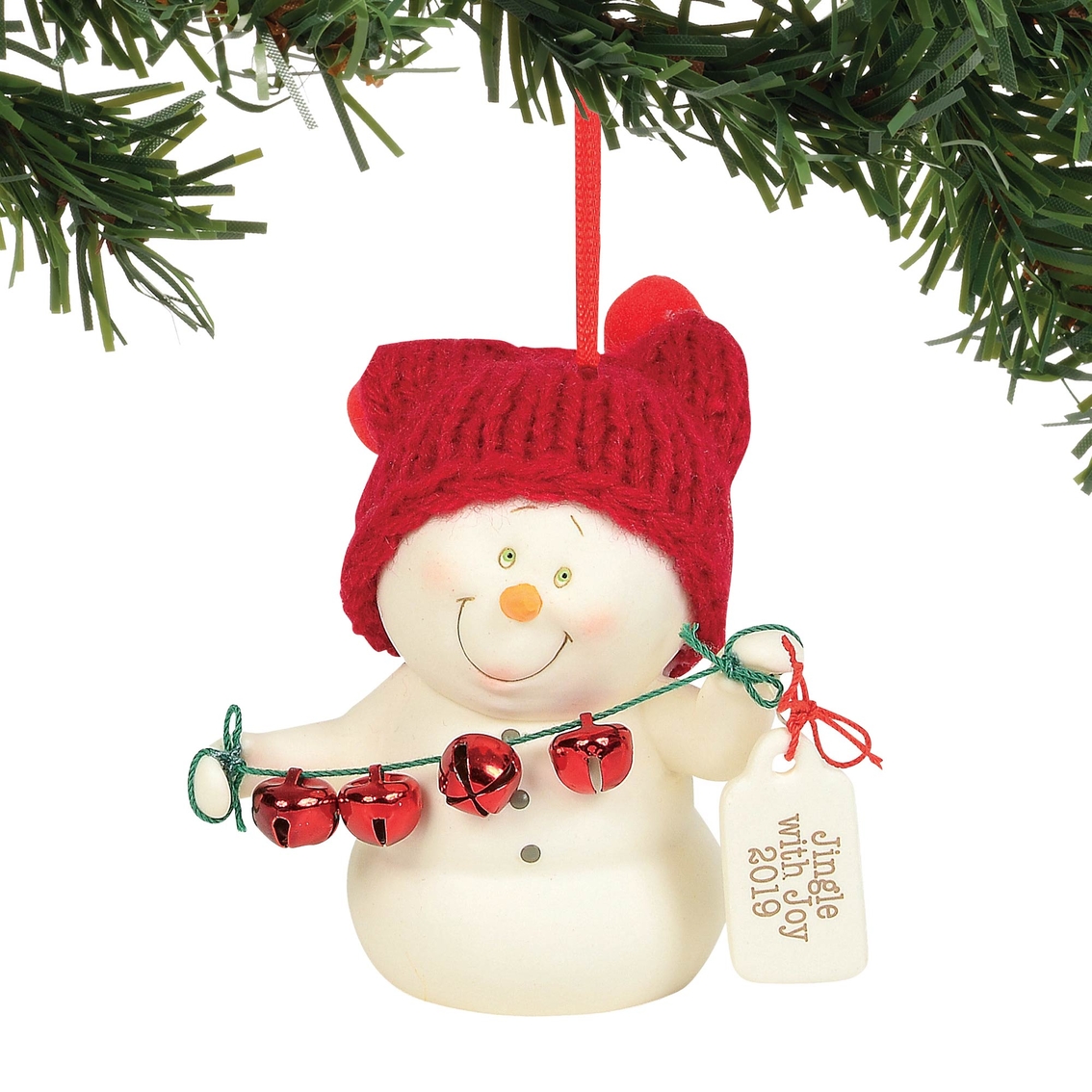 Snowbabies RED Jingly Bells Hanging Ornament New