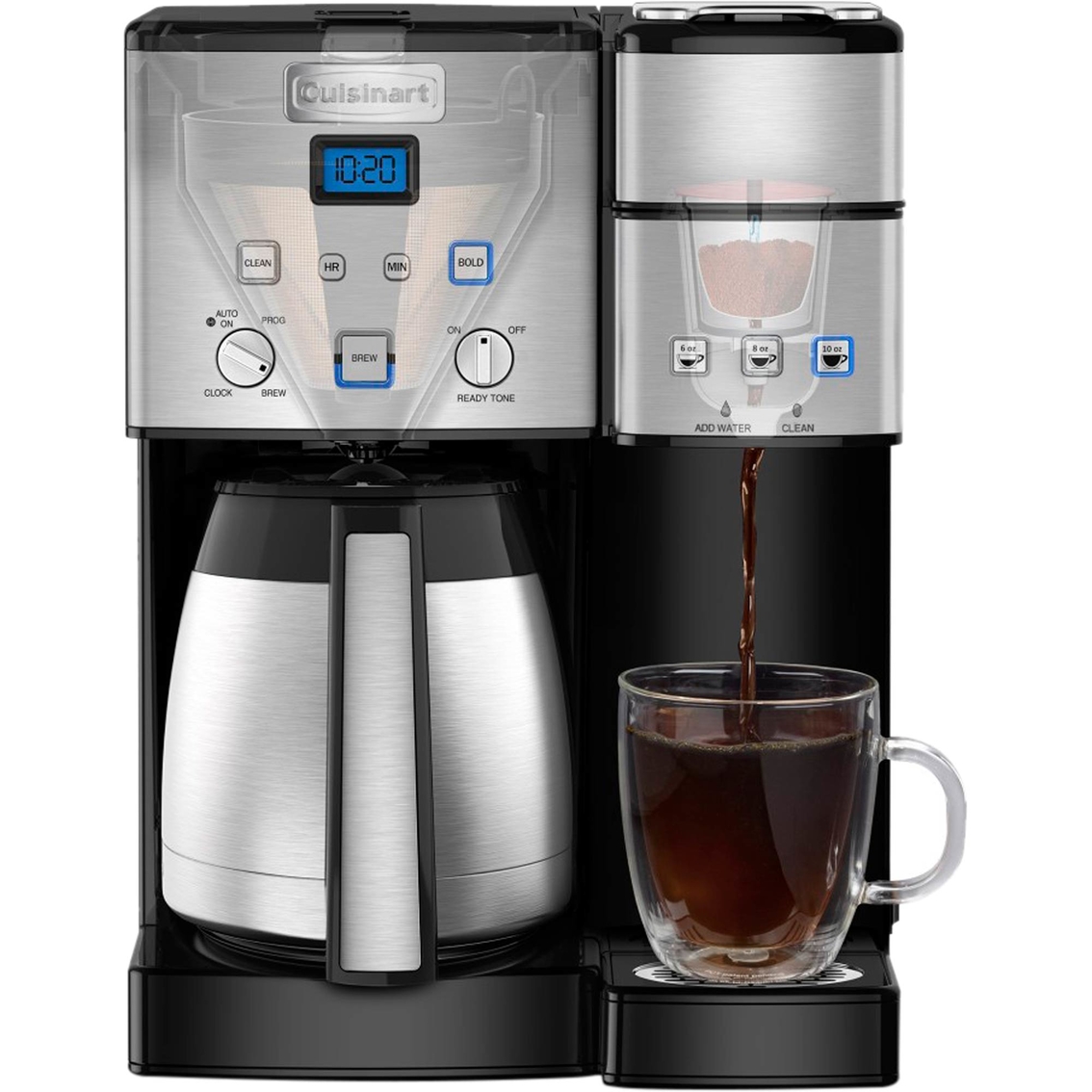 Cuisinart Coffee Center 10 Cup Coffeemaker with Thermal Carafe and Single Brewer - Image 3 of 4