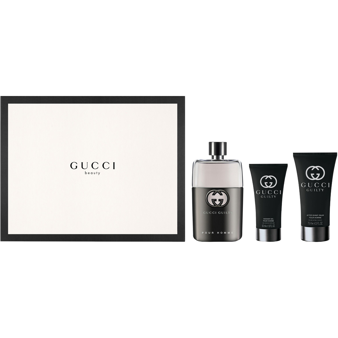 Gucci Guilty Pour Homme Eau De Toilette Spray 3 Pc. Set