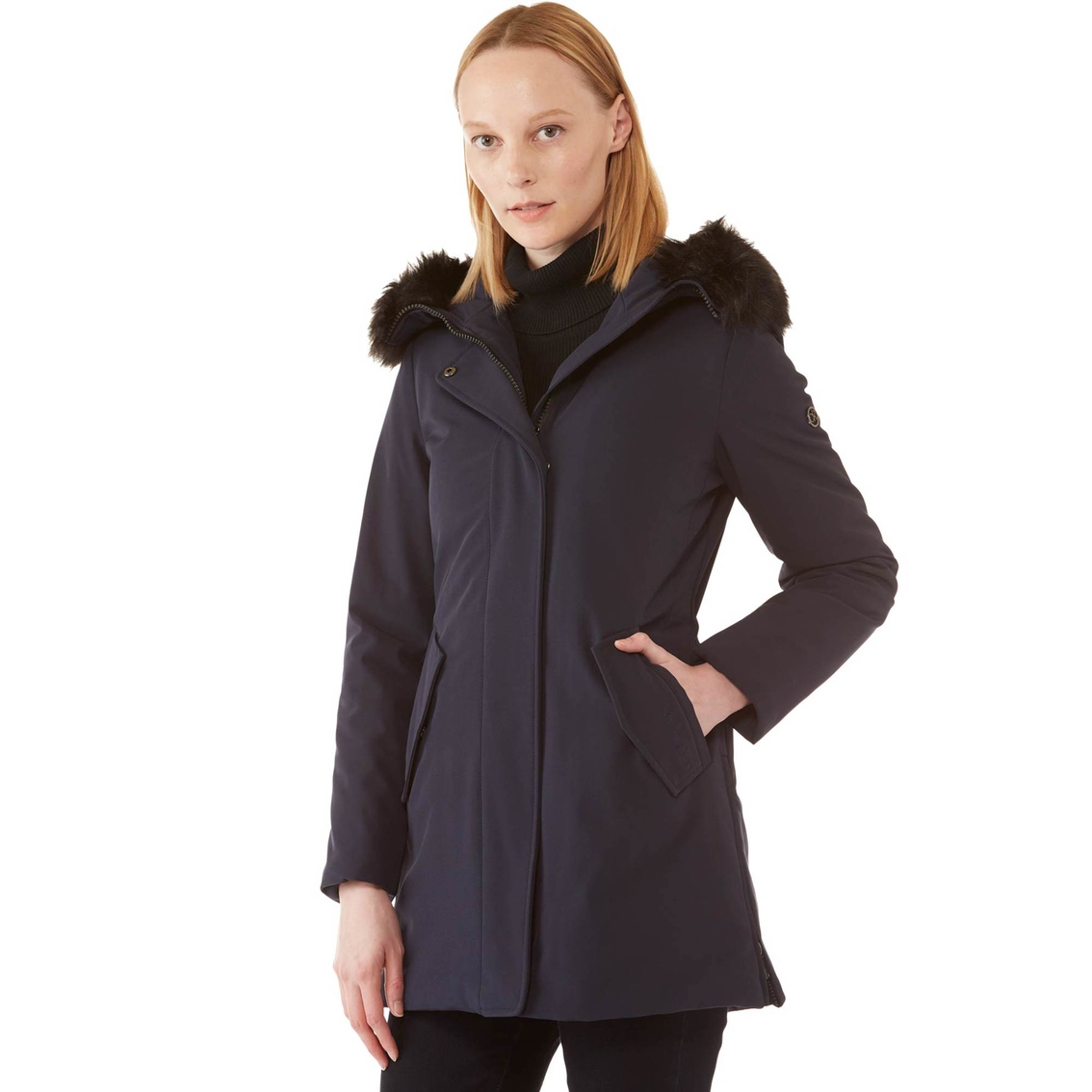 Calvin Klein Soft Shell Coat With Removable Faux Fur Trim | | Clothing | Shop The Exchange