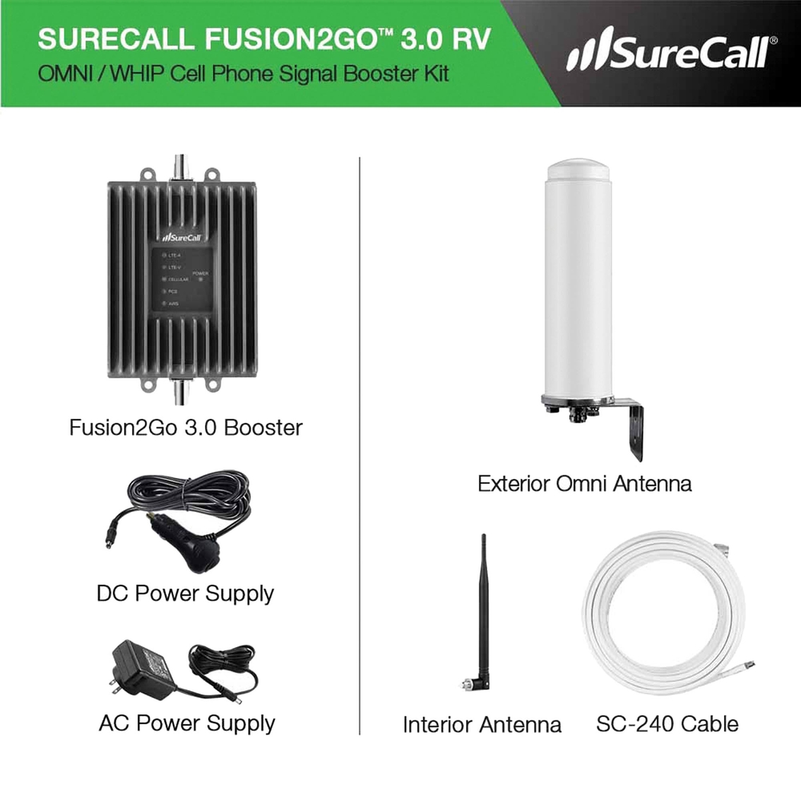 Fusion2Go 3.0 RV Signal-Booster Kit - Image 2 of 8