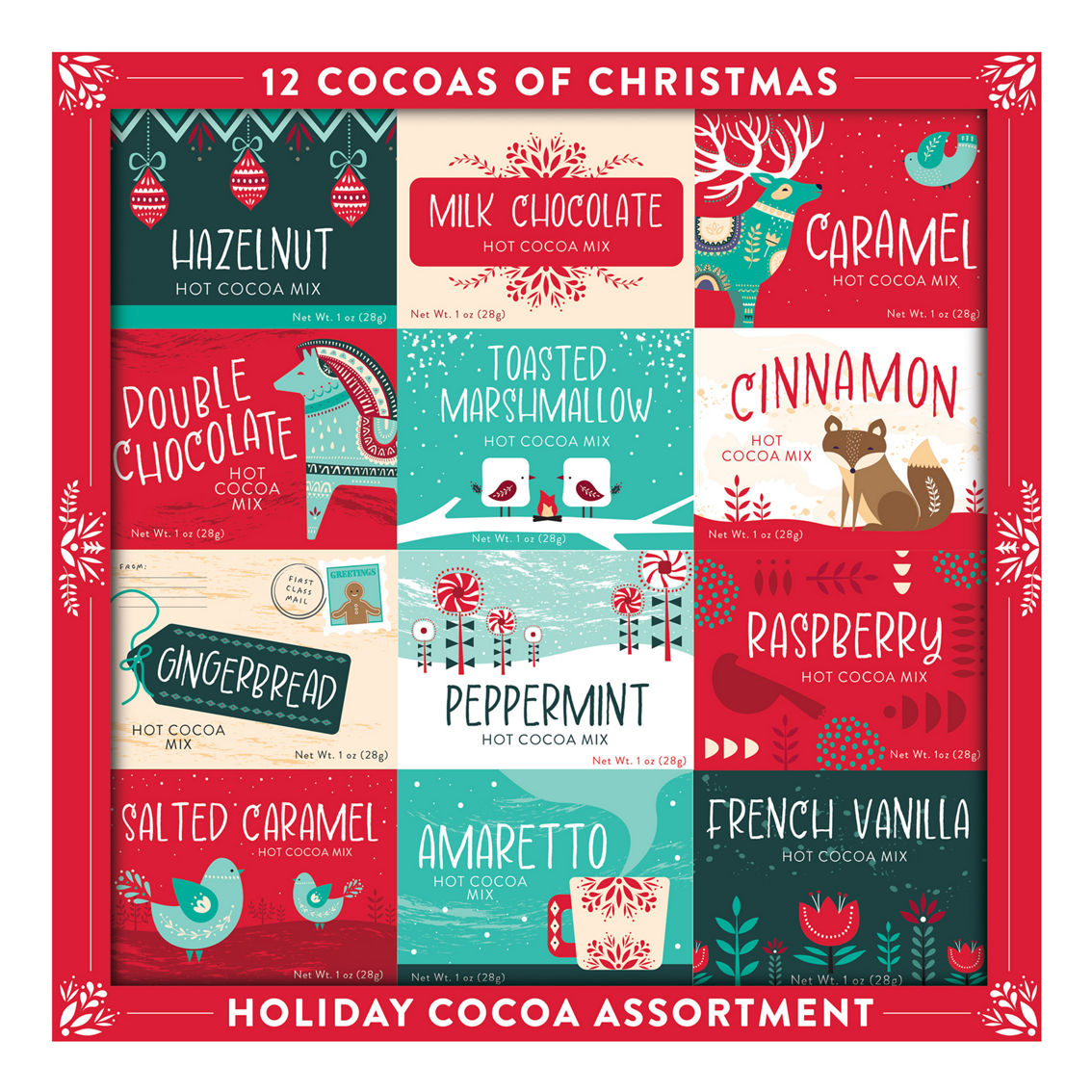 Marketplace Brand 12 Cocoas of Christmas Holiday Cocoa Assortment - Image 1 of 2