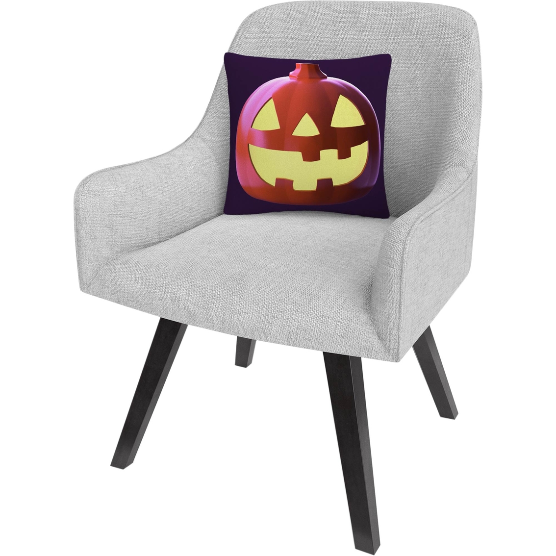 Trademark Fine Art 3D Jack O Lantern Halloween Decorative Throw Pillow - Image 2 of 3