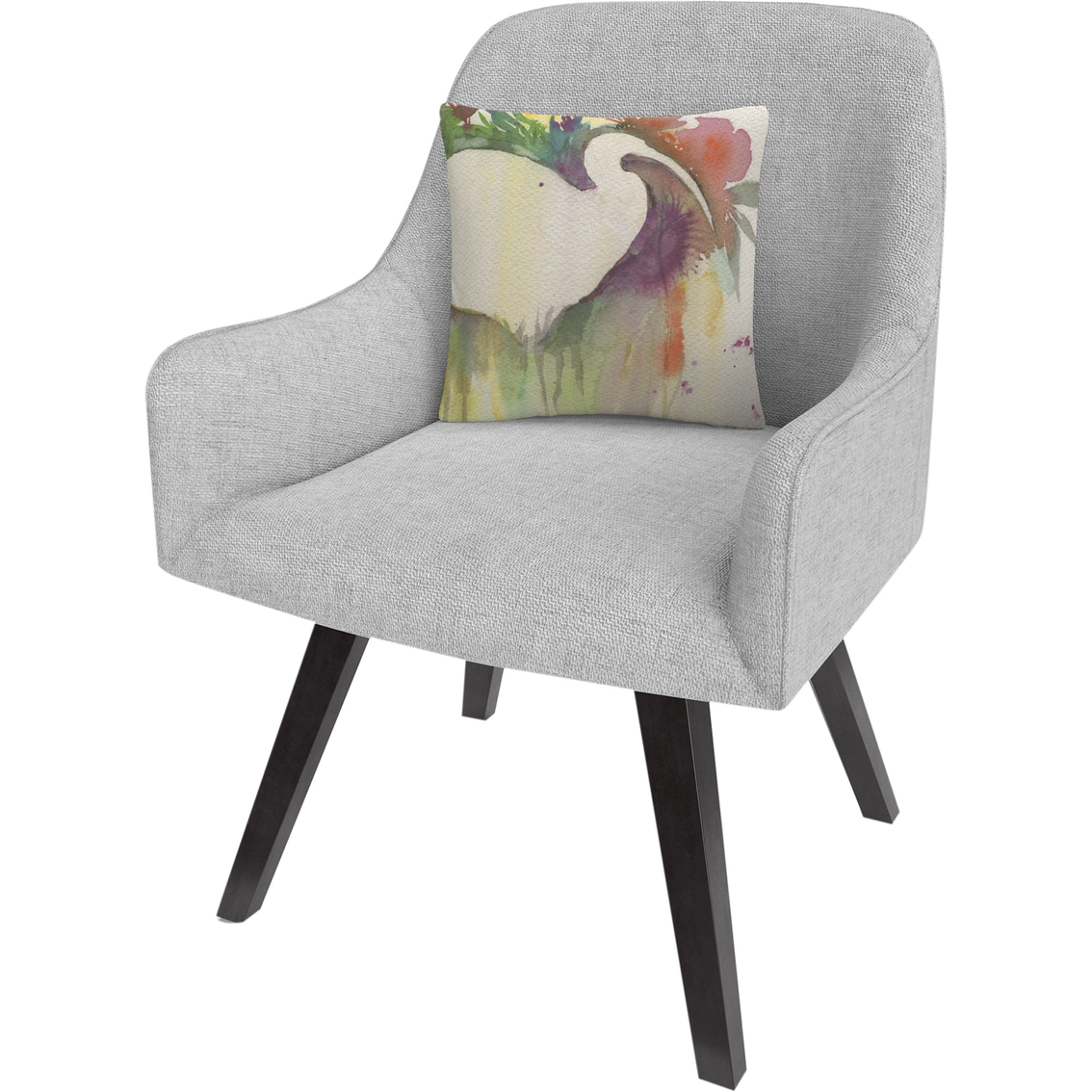 Trademark Fine Art Ibis Dream Abstract Color Decorative Throw Pillow - Image 2 of 2