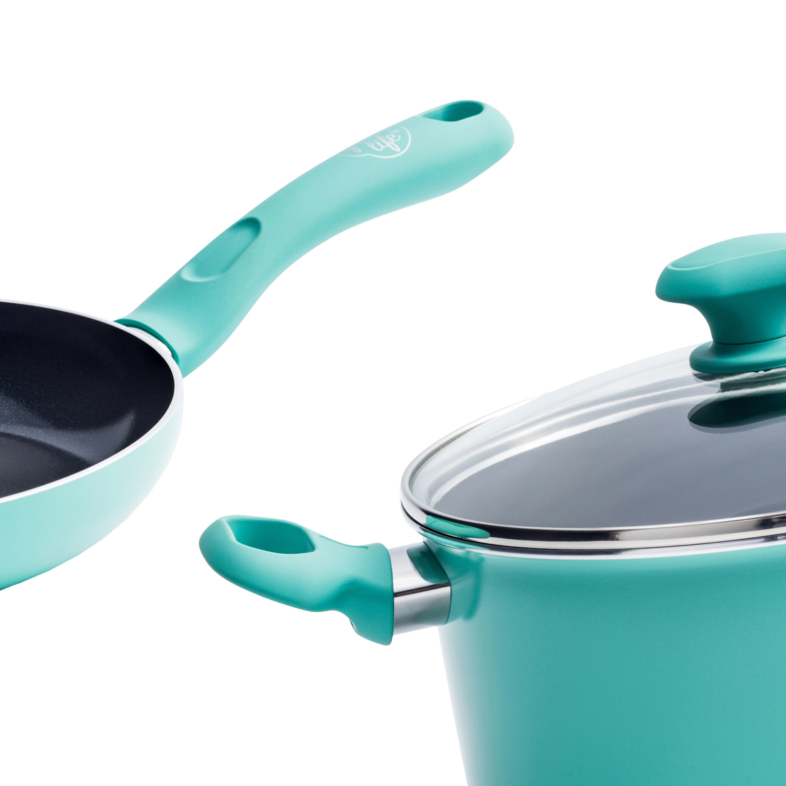 Greenlife Diamond Ceramic Non-stick 13pc Cookware Set Turquoise for sale online 