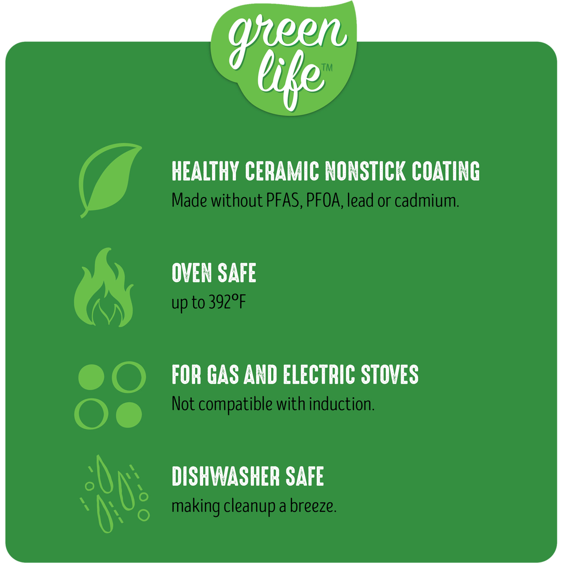 GreenLife Diamond Healthy Ceramic Nonstick, Cookware Pots and Pans