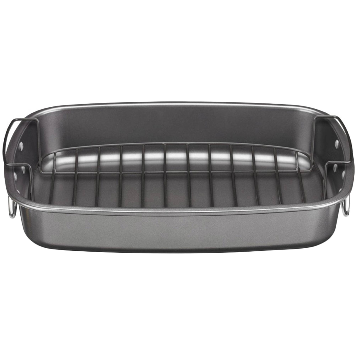 Cuisinart Ovenware Classic Collection Carbon Steel Roaster With Rack 17 X  12 In., Roasting & Broiling Pans, Household