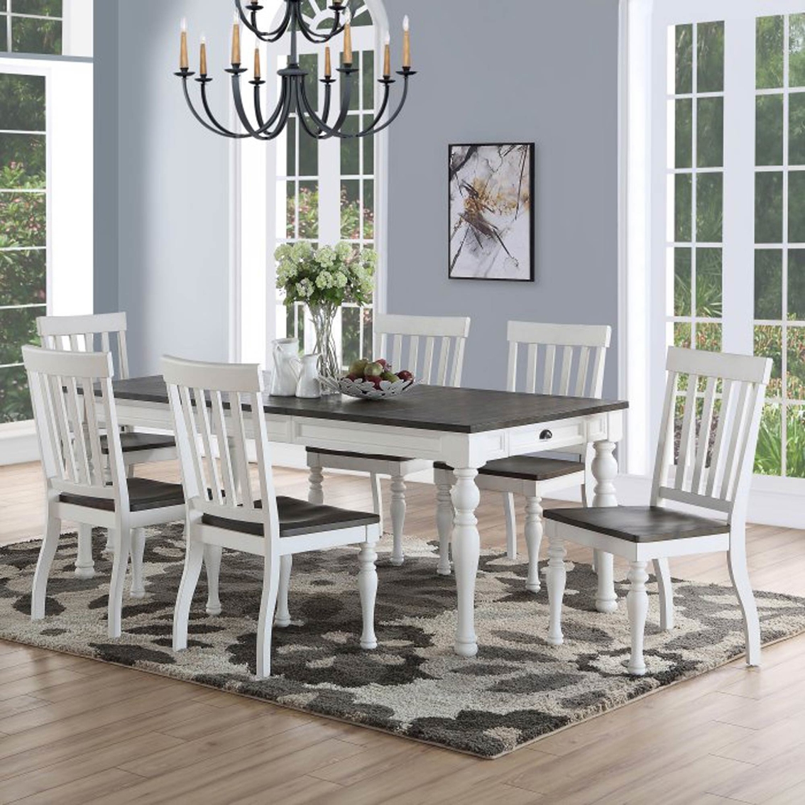 Steve Silver Joanna Two Tone 7 pc. Dining Set - Image 5 of 5