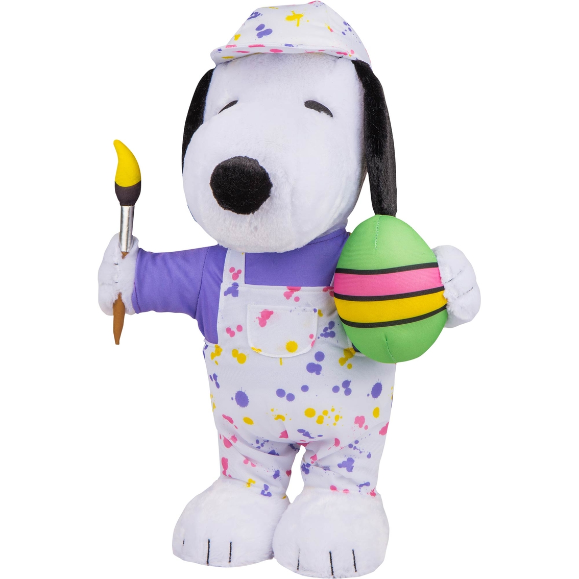 Easter Greeter Snoopy As Painter W Egg Peanuts Dining Decor