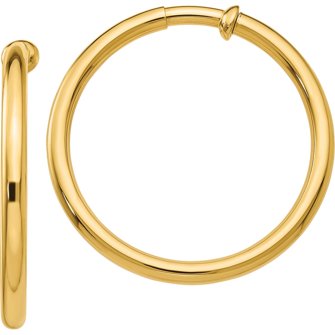 14k Non Pierced Hoop Earrings | Gold Earrings | Jewelry & Watches ...