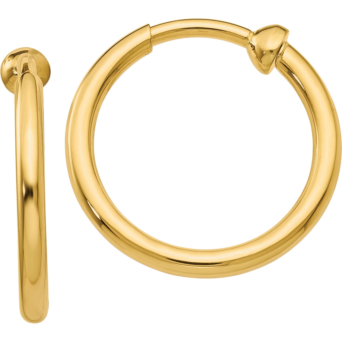 14k Non Pierced Hoop Earrings | Gold Earrings | Jewelry & Watches ...