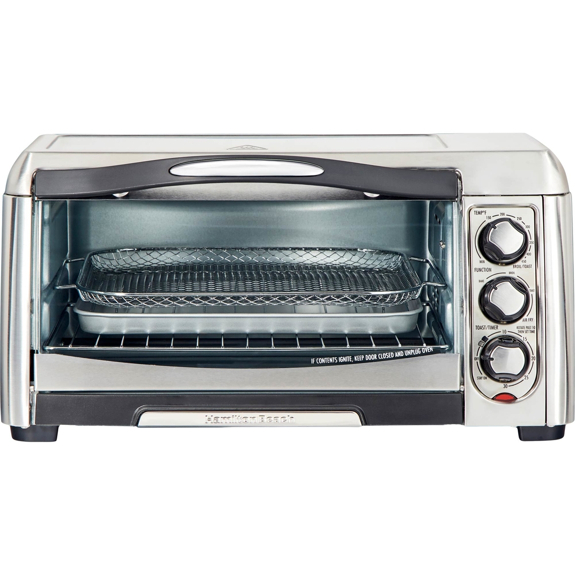 Hamilton Beach 4-Slice Silver Toaster Oven at