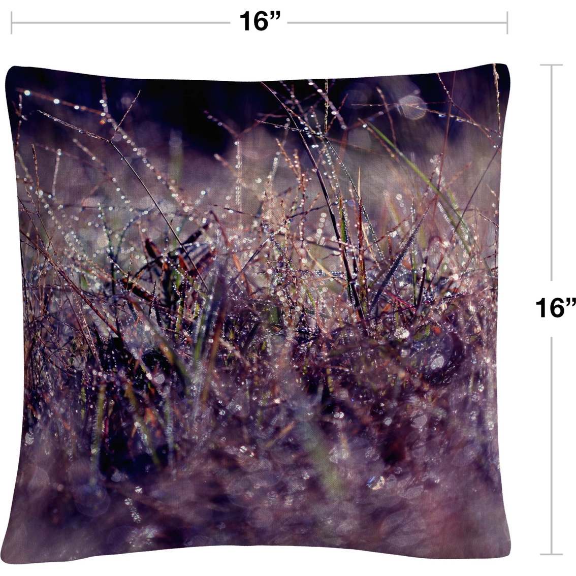 Trademark Fine Art Purple Rain Decorative Throw Pillow - Image 2 of 4