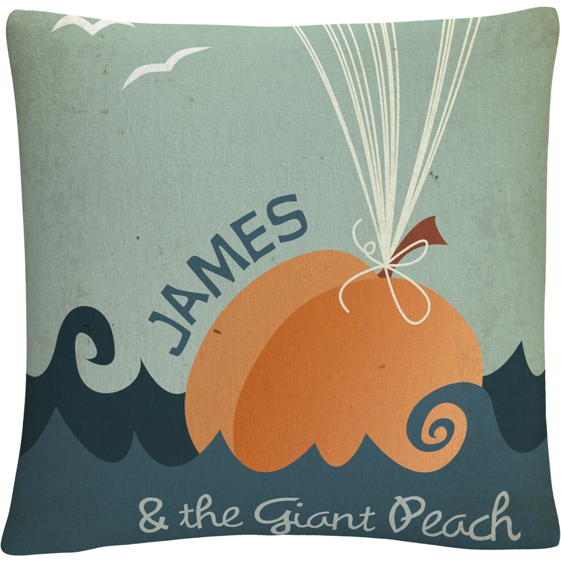 Trademark Fine Art James And The Giant Peach Decorative Throw Pillow, Throw  Pillows, Household