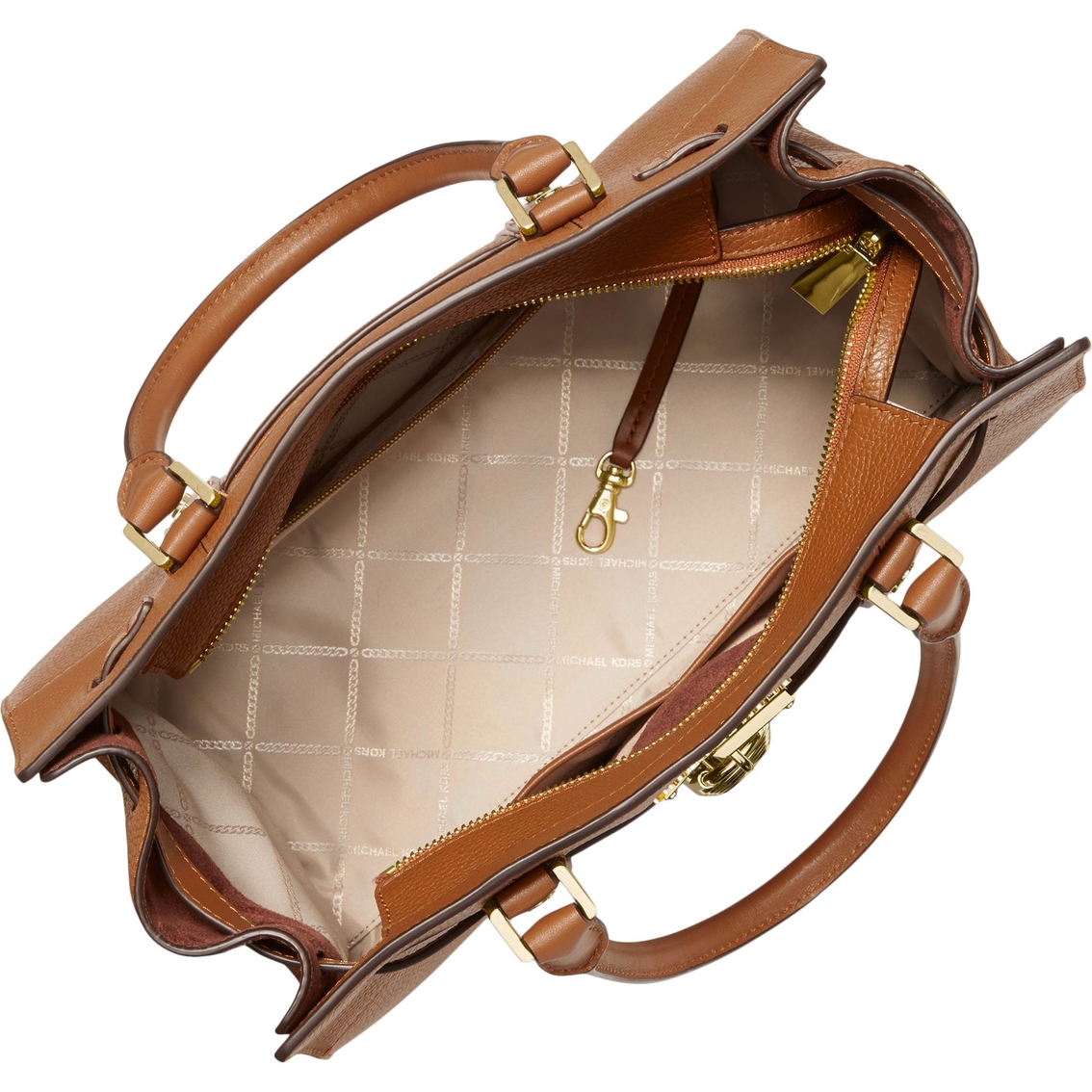 Michael Kors Hamilton Large Leather Satchel Handbag - Image 4 of 5