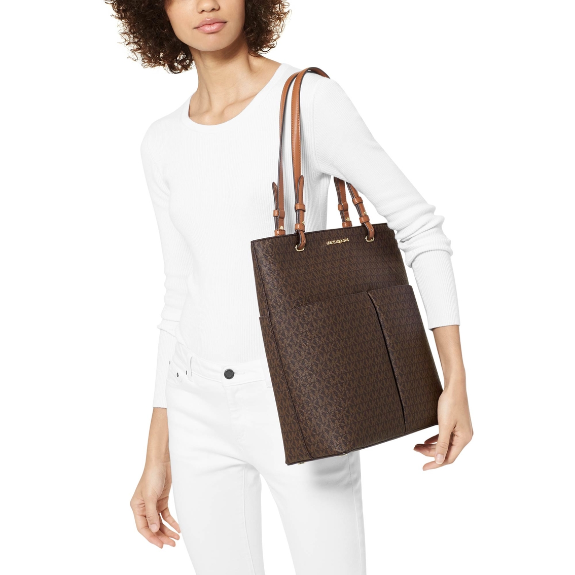 Michael Kors Bedford Large North Signature Tote - Image 4 of 4