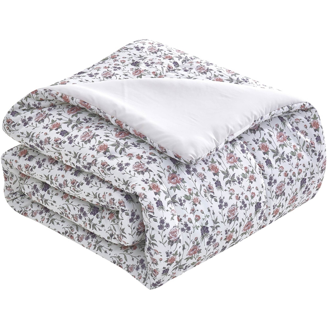 Brown & Grey Michelle Rose 6-Piece Comforter Set, Queen - Image 5 of 6