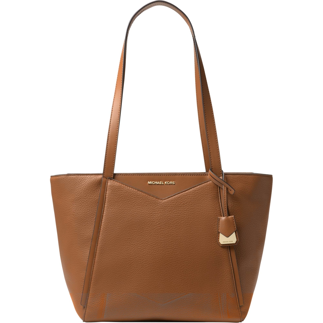 whitney small pebbled leather tote