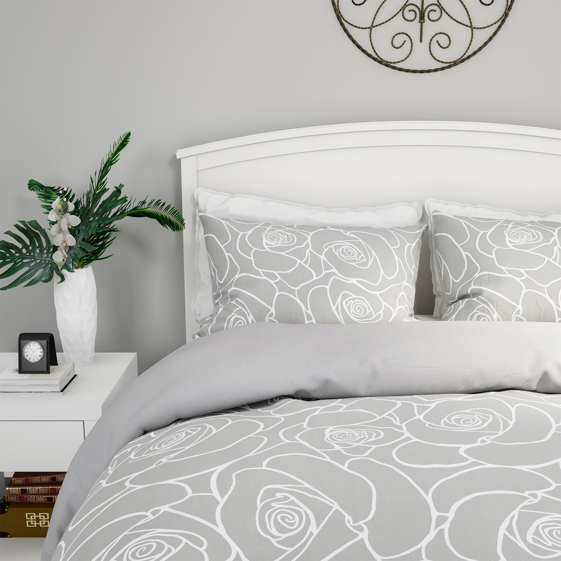 Lavish Home Bed of Roses 3 Pc. Reversible Comforter Set - Image 2 of 7