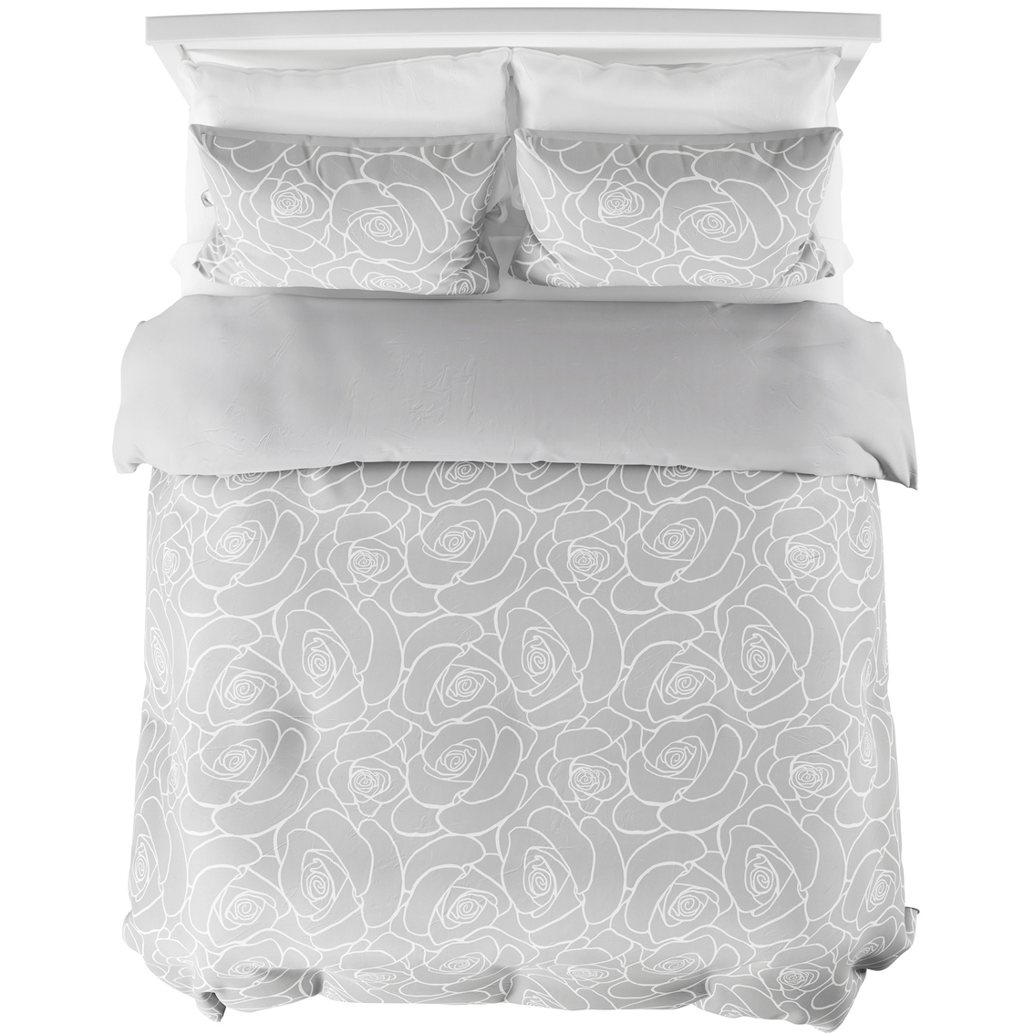 Lavish Home Bed of Roses 3 Pc. Reversible Comforter Set - Image 4 of 7
