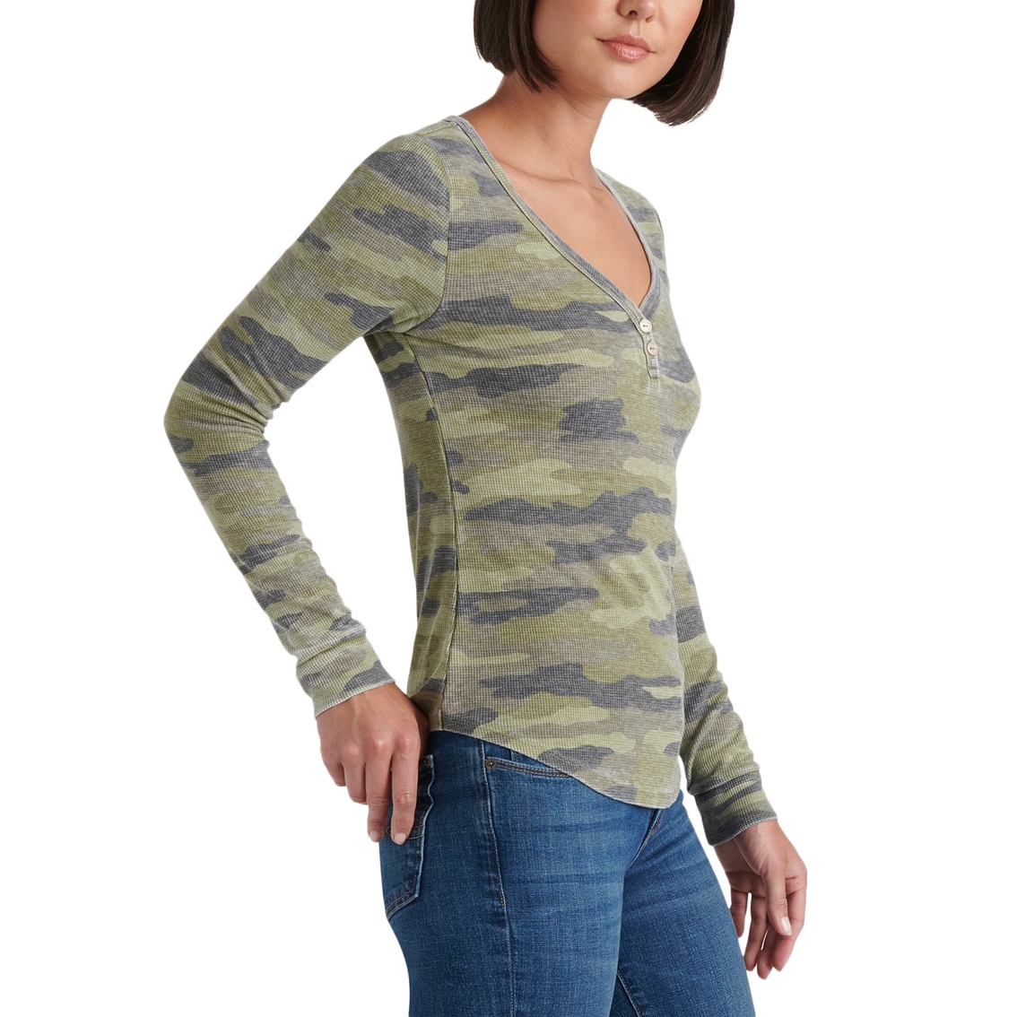 Lucky Brand Camo Thermal, Tops, Clothing & Accessories
