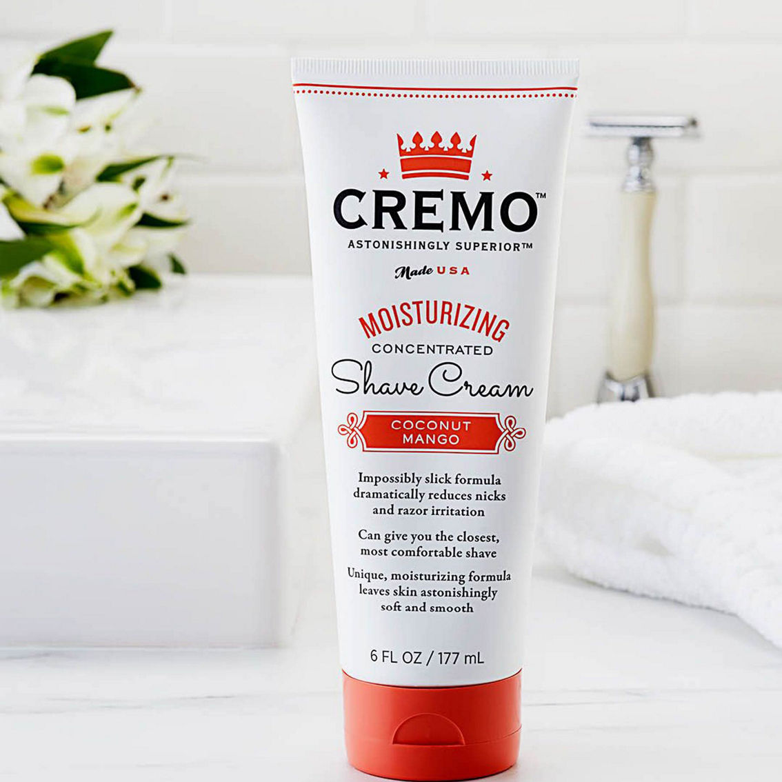Cremo Coconut Mango Shave Cream for Women 6 oz. - Image 4 of 6
