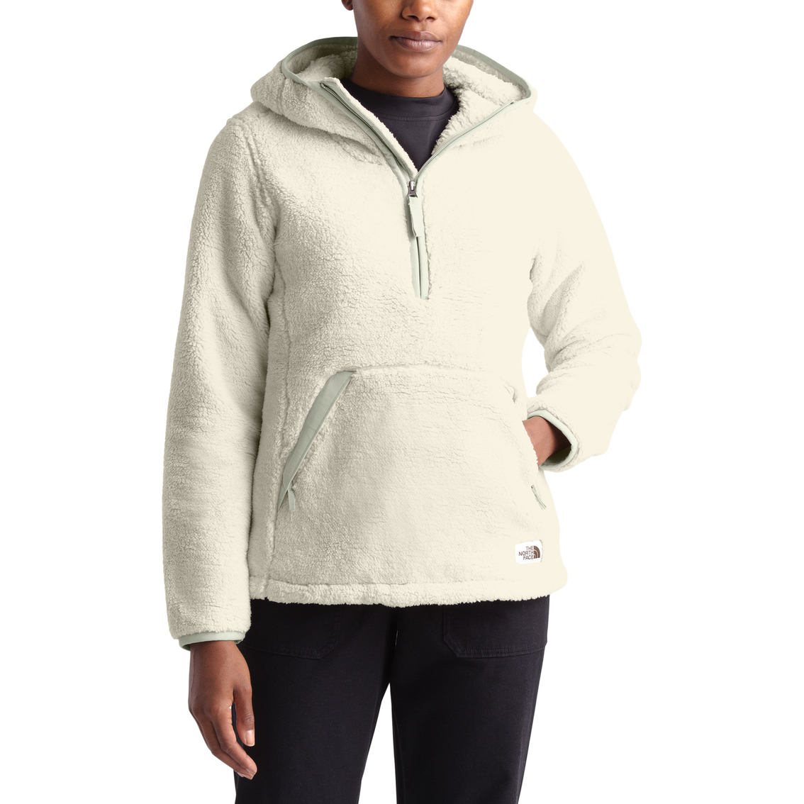 the north face white campshire half zip 