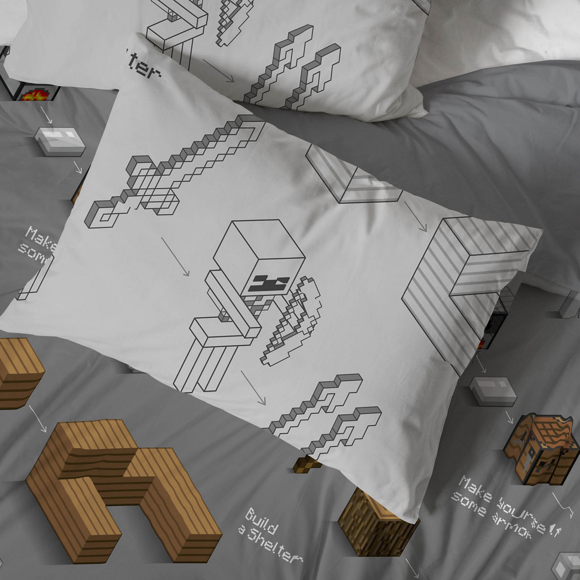 Minecraft Survive Twin Bed Set - Image 4 of 5