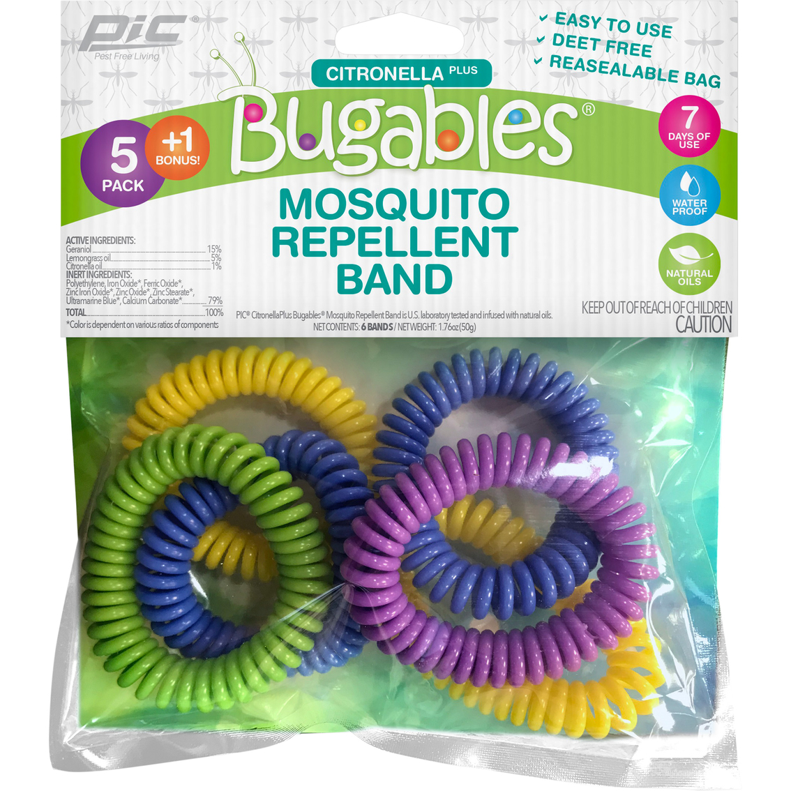 Pic Bugables Mosquito Repellent Bands 6 Pk. | Pest Control | Household ...