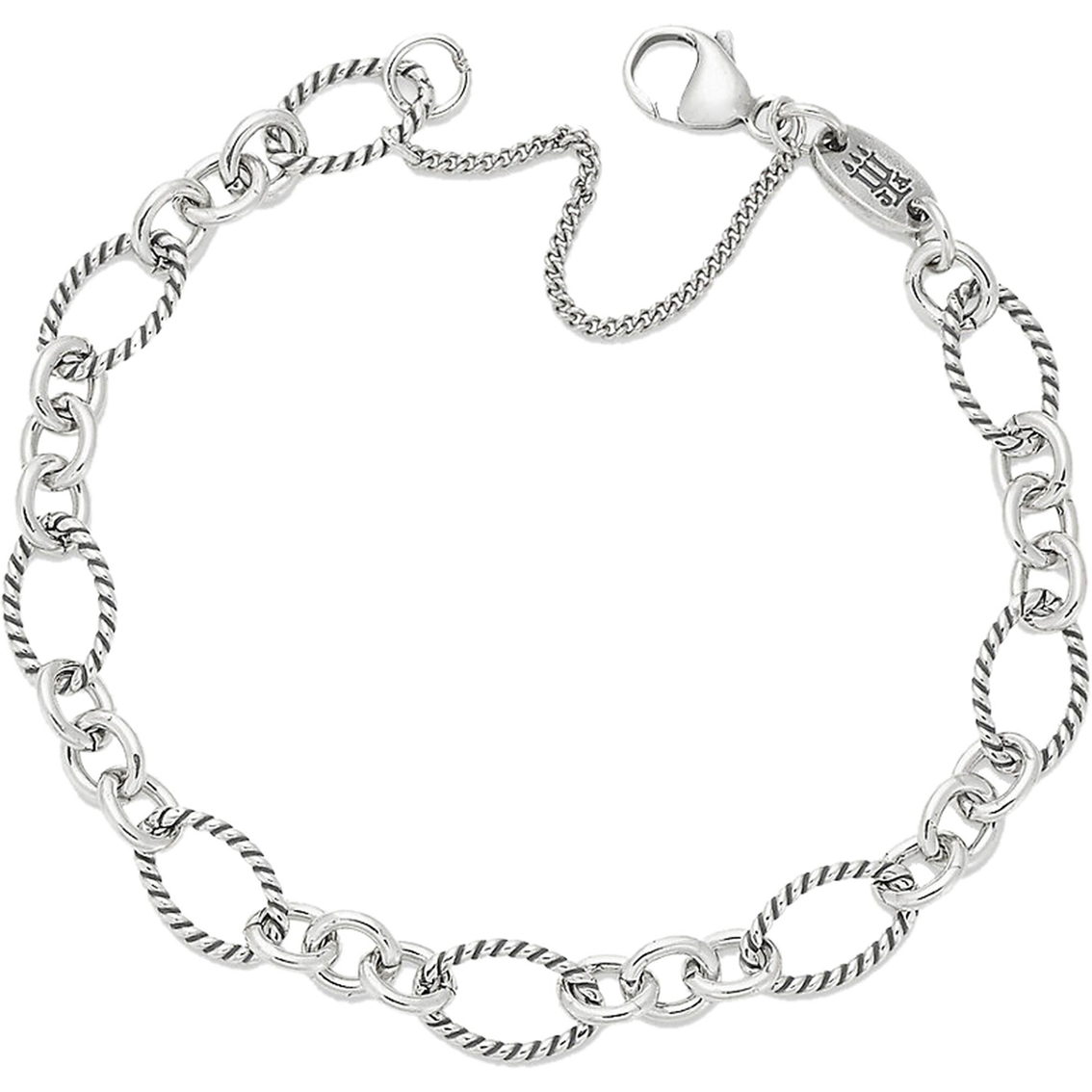 Oval Twist Charm Bracelet | Silver Bracelets | Jewelry & Watches | Shop ...