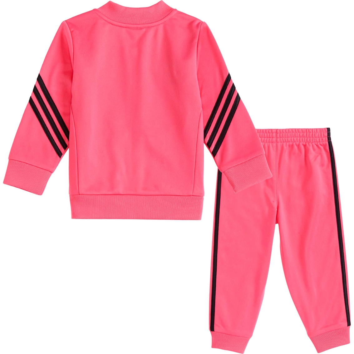 adidas kids Infant Girls 2 pc. Linear Tricot Jacket Set - Image 2 of 3