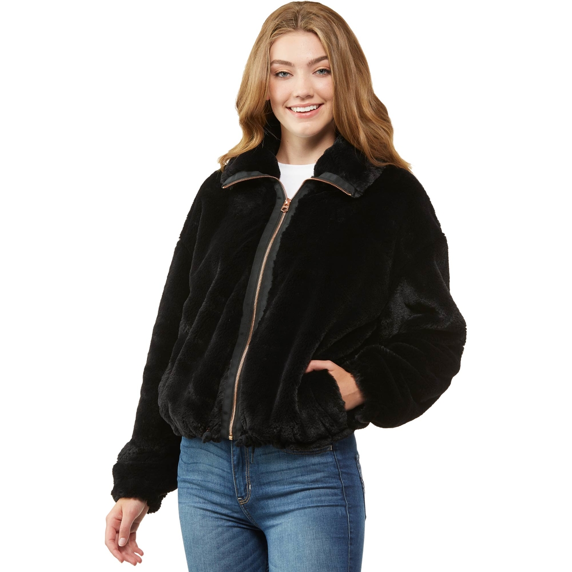 Lucky Brand Short Faux Fur Jacket | Coats | Clothing & Accessories | Shop  The Exchange