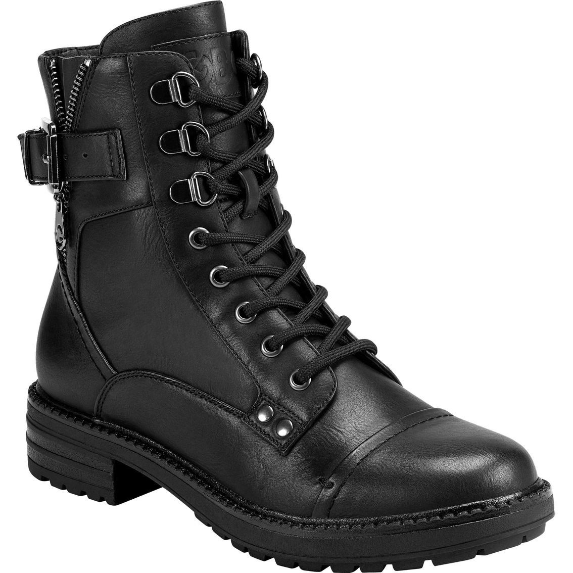 G By Guess Women's Gessy Fashion Combat Boots | Tall Boots | Shoes ...