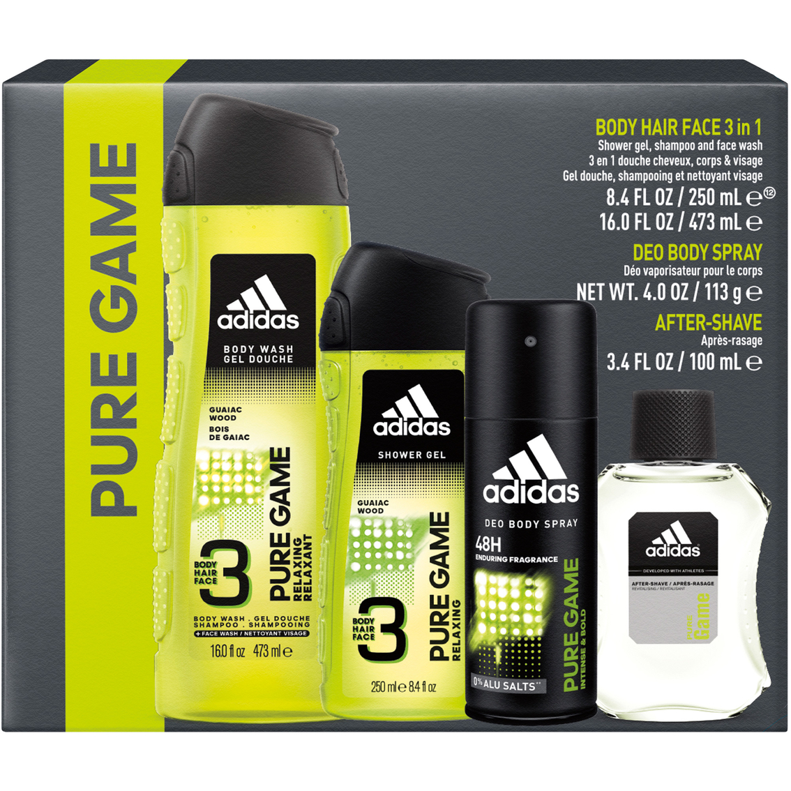 if you can sinner Unexpected Adidas Pure Game After Shave 4 Pc. Gift Set | Gifts Sets For Him | Beauty &  Health | Shop The Exchange