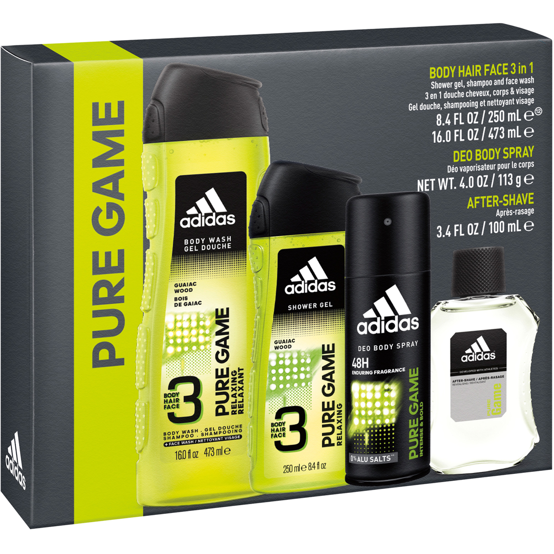 Surichinmoi legislación perjudicar Adidas Pure Game After Shave 4 Pc. Gift Set | Gifts Sets For Him | Beauty &  Health | Shop The Exchange