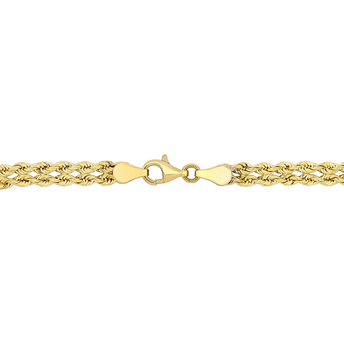 Open Bar Rope Link Bracelet in 10k Two-Tone Gold - Image 2 of 3