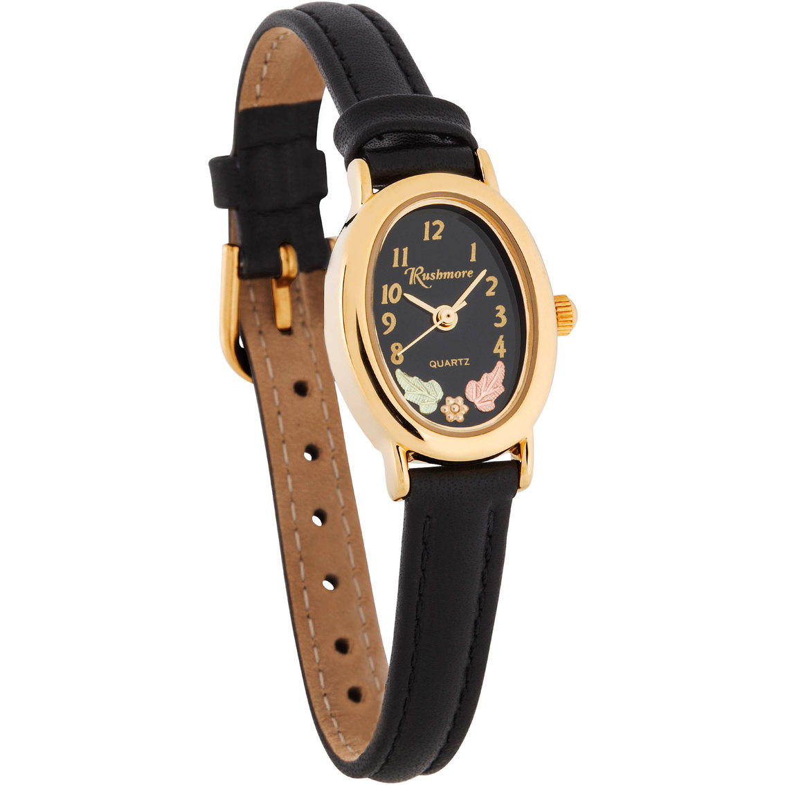 Black Hills Gold Women's L Rushmore Watch Wr38414 | Leather Band ...