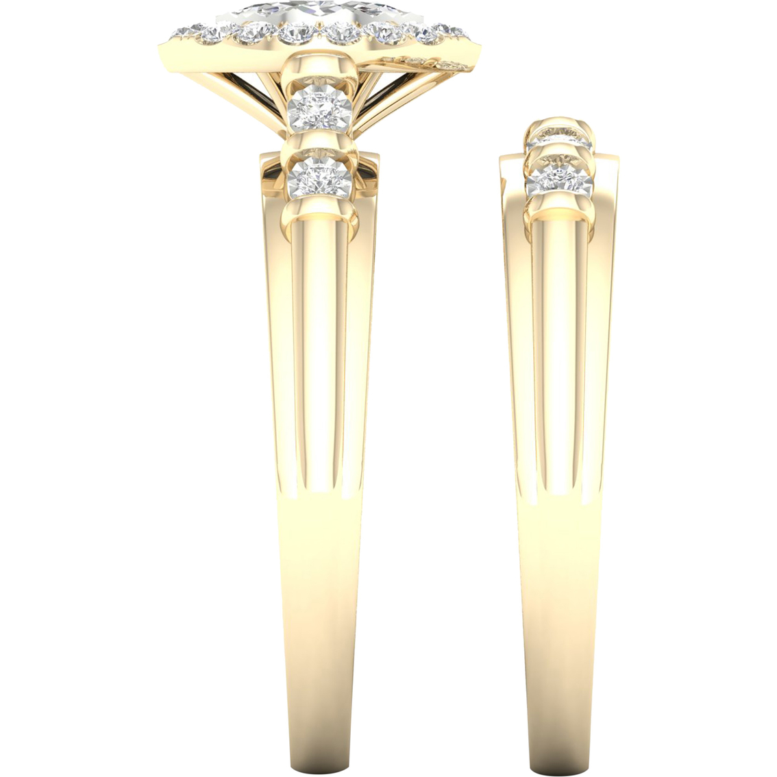 10K 1/4 CTW Diamond Bridal Set - Image 3 of 4